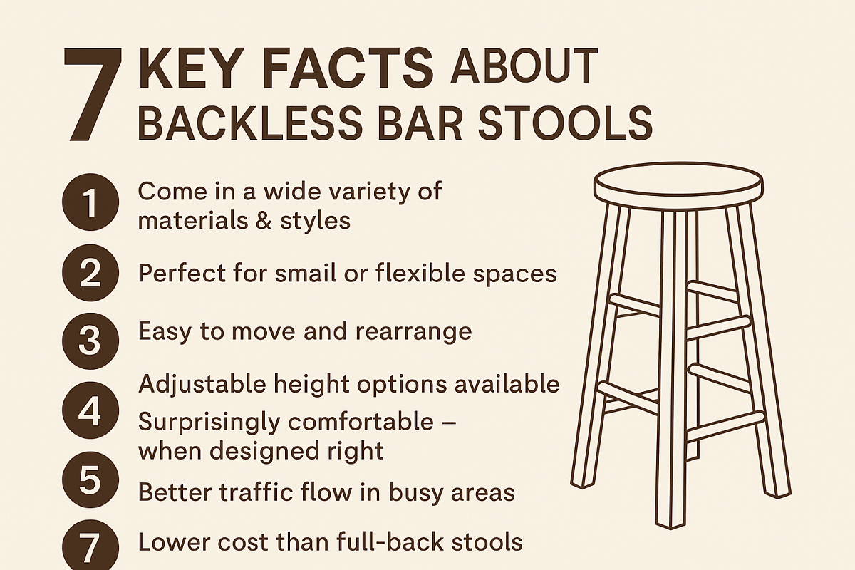 7 Key Facts About Backless Bar Stools