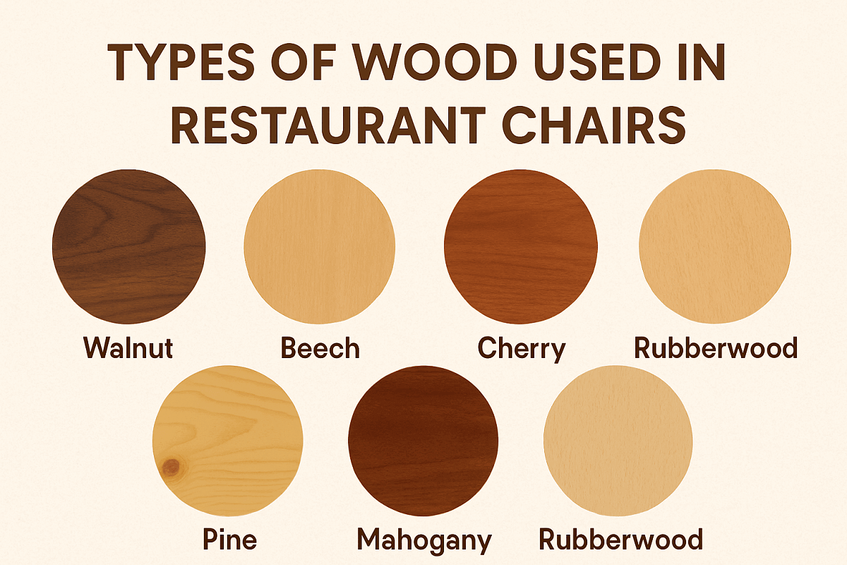 Types of Wood Used in Restaurant Chairs