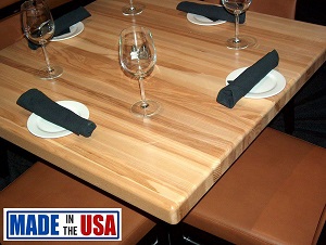 square butcher block table