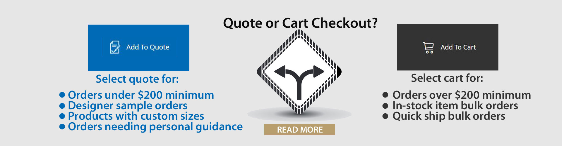 quote or cart banner