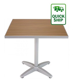 Faux Teak Restaurant Table