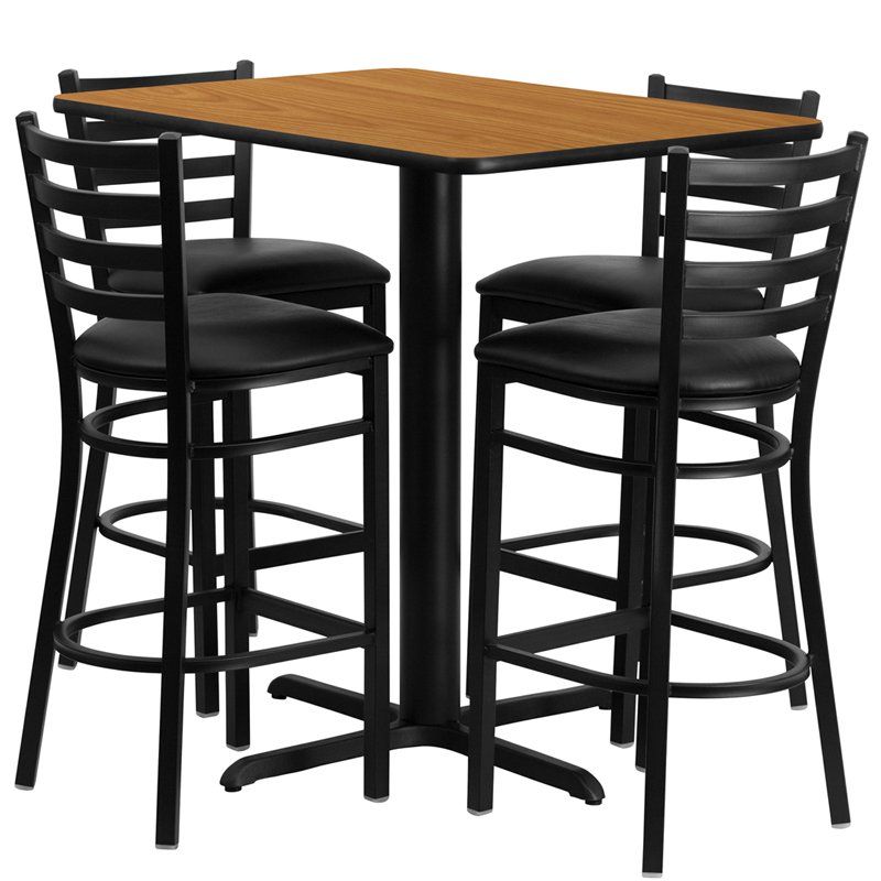 Laminate Table Set 24 X 42 Bar Height, Bar Stool Table Set